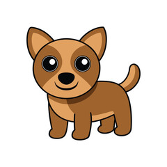 Adorable Cartoon Dog Illustration