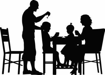Silhouette Art for Parents and Kids Enjoying