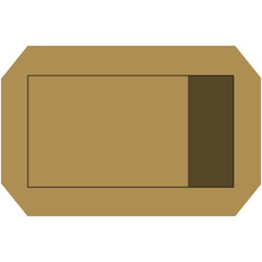 Retro Ticket. Cinema or theater ticket set. Vintage invite tickets with stamp, retro voucher for museum or concert event isolated vector design