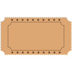 Retro Ticket. Cinema or theater ticket set. Vintage invite tickets with stamp, retro voucher for museum or concert event isolated vector design