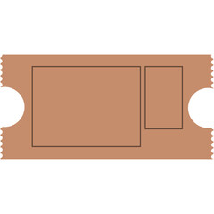 Retro Ticket. Cinema or theater ticket set. Vintage invite tickets with stamp, retro voucher for museum or concert event isolated vector design