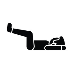 Crunches Vector Icon which can easily modify or edit