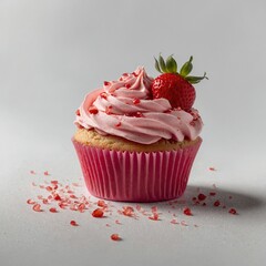 Hand of a girl spreading frosting on a heart shaped cookie
