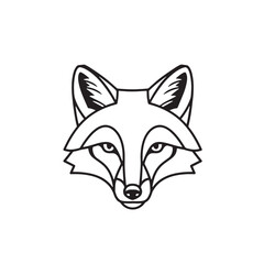 Fox head Line Art
