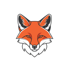 Red fox vector illustration