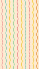 Obraz premium Colorful wavy line pattern