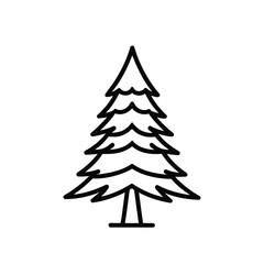 Abstract Christmas tree vector with green pine and festive holiday design