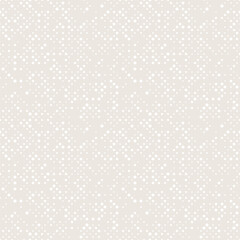  Vector seamless pattern featuring modern, geometric subtle dots. A stylish monochrome design with repeating tile structure, ideal for contemporary backgrounds, textiles, packaging, or digital use.