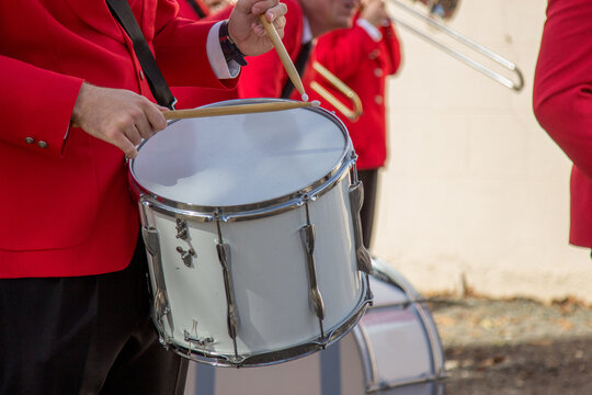 Drummer in the ANZAC Day march
