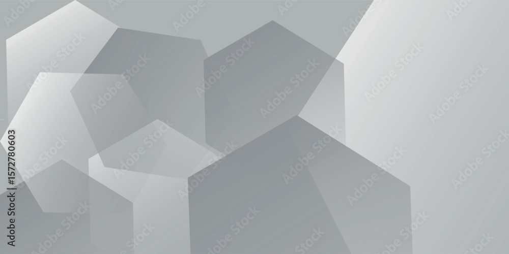 Poster printwhite gradient hexagonal background. vector illustration vectorc eps10