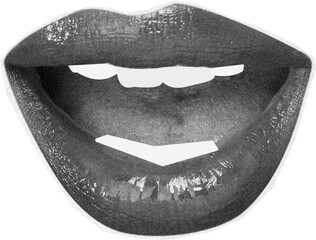 Halftone Collage Magazine Style With