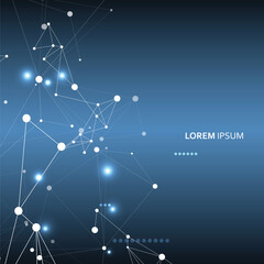 Abstract background of plexus lines. Technology background