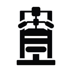 Lat pulldown Vector Icon which can easily modify or edit