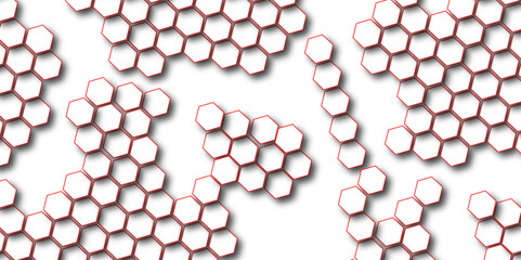 Abstract technology white and grey geometric hexagon shape on transparent background vector. Modern simple style hexagonal graphic concept. Background with hexagons. 