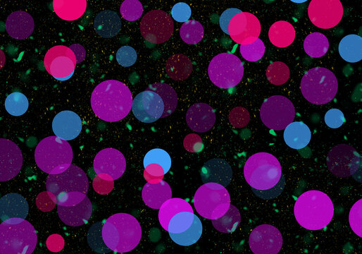 abstract background with bokeh or Party Lights Bokeh Effect - Powered by Adobe