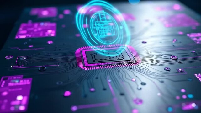 Digital Responsibility Display

AI Circuit Blueprint Art

Steel Engraved Tech Design

Pulsing Blue-Purple Lights

3D Circuit Exhibit Scene

Futuristic Tech Showcase

Engraved AI Blueprint

