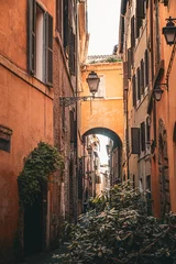 Fototapete narrow street in rome italy © Christian