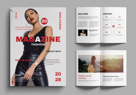 Fashion Magazine Design  Layout