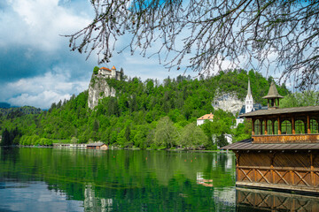 castle at lake bled slovenia