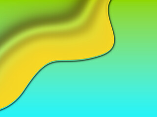 Smooth Colorful Curve Design or Abstract Wavy Gradient Background