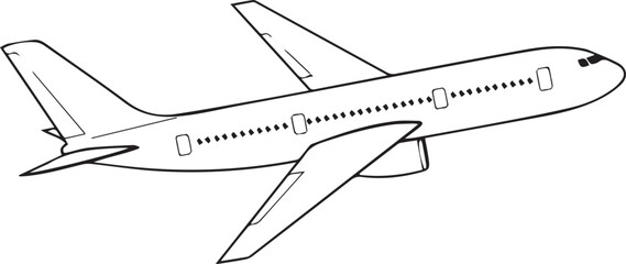 airplane isolated on white background