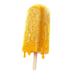 ice cream bar with mango drizzle
