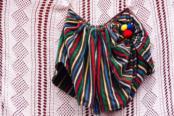 Decoración exterior de las casas para la celebración de la romería de Arucas en la isla de Gran Canaria, España