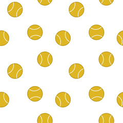 Yellow tennis balls on white background