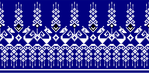 Geometric Ethnic Pattern Design Background or Wallpaper.