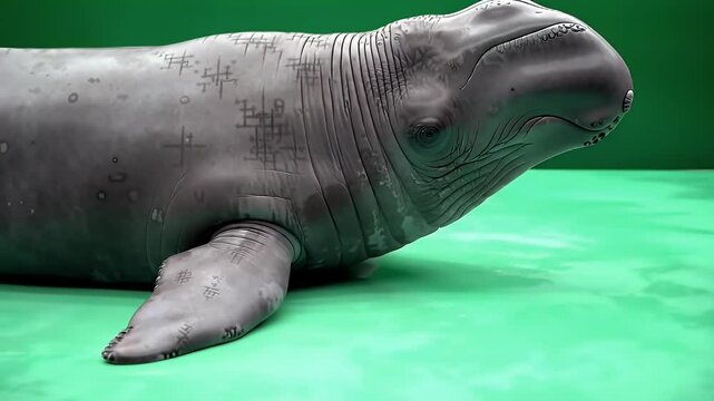 Irrawaddy Dolphin Calf Portrait