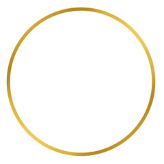 Elegant Gold circle frame.