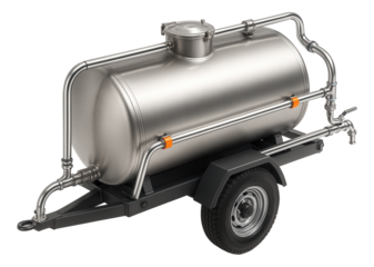 Compact fuel tanker with single axle and exterior piping system