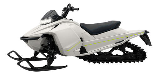 Snowmobile featuring a bright LED light bar and modern dashboard controls