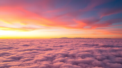 Clouds and mountain. Generative ai