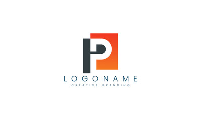 Minimalist P Logo for Branding and Identity.