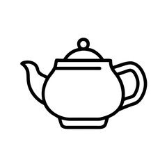 Obraz premium Traditional yixing teapot icon - elegant chinese tea culture design