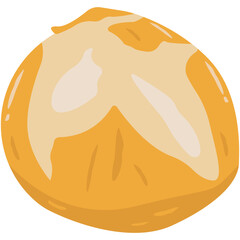 National Sourdough Bread Day. National Sourdough Bread Day Vintage Illustration Bakery Food Art. Hard bread with a soft inside typical of French bread on beige background.