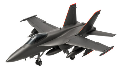 Carrier-based fighter with folding wings and arrestor hook
