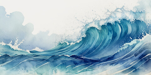 Abstract sea water wave ocean background.

