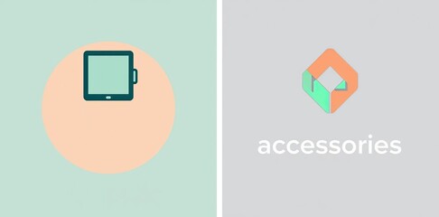 Abstract Tech Device and Geometric Logo. Suitable for branding, digital marketing, app icons, and corporate identity for technology and accessory businesses.