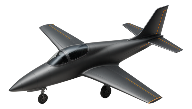 High-altitude attack aircraft with a pressurized cabin and swept tail surfaces