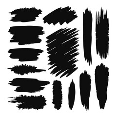 Bold Vector Brush Stroke Frame with Distressed Typography Style