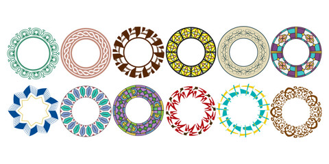 Ornamental Round Frame Collection