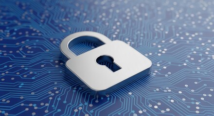 Digital Circuit Security Padlock Protection Technology Cyber Defense