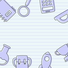 School themed background template