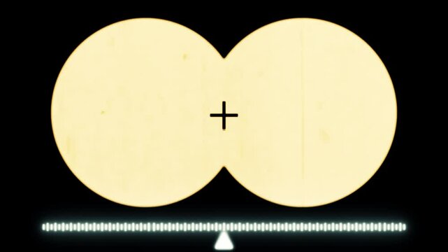 binocular overlay Lens effect viewfinder, Riple scop HUD, suitable for Military video overlays.	