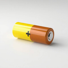 Green Rechargeable Battery Isolated on White | Sustainable Energy 3D Render