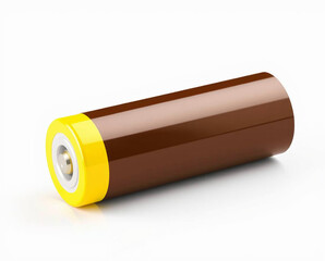 Green Rechargeable Battery Isolated on White | Sustainable Energy 3D Render