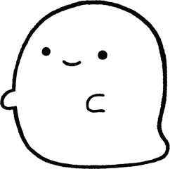 かわいいお化けのイラスト　ベクター