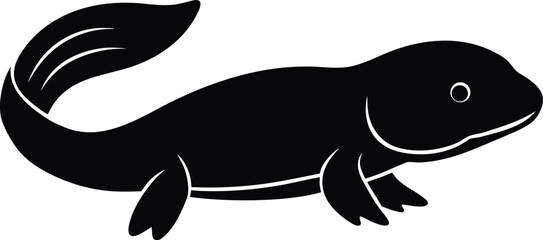 vector illustration of a cartoon whale